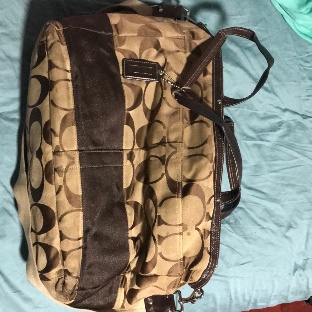 Coach authentic diaper bag